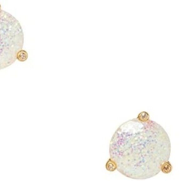 Kate Spade Glitter Round Opaque Earrings - Picture 4 of 4